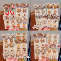 10 pièces mode fleur dessin animé mignon 2023 nouveau hiver cheveux accessoires ensemble Offre Spéciale cheveux poilus anneau cheveux cravates pour les filles