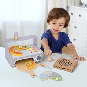 Four à pizza <span class=keywords><strong>en</strong></span> <span class=keywords><strong>bois</strong></span> pour jeu d'imitation, <span class=keywords><strong>jouet</strong></span> de cuisine DIY, simulation de <span class=keywords><strong>magasin</strong></span>, <span class=keywords><strong>jouet</strong></span> de simulation de four à pizza - Product Image 3