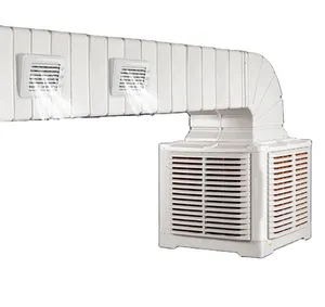 Duto ar condicionado sistema evaporativo ar refrigerador industrial água ar condicionado para oficina fábrica armazém refrigeração