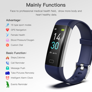 Private Logo Smart Fitness Watch Bracelet Band Sport Activity Tracker with Heart Rate <b>Compass</b> Function Custom Fit Bit Smartband - Product Image 3