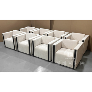 Factory Direct Sell Contemporary Office Home Furniture Square Chairs Luxury Living Room Beige Fabric Chairs Chair Luxury - Product Image 4