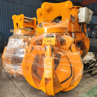 Motor Hidrolik Putar untuk Penggenggam Limbah Jeruk, Poly Grab untuk Excavator 5-30 Ton Merk ACME
