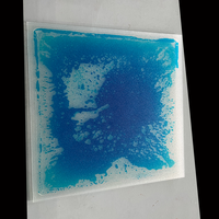 Loseta de Gel Cuadrada de 50 cm Personalizada de Fábrica, Tablero Transparente, Tapete Sensorial, Vinilo de Color, Líquido Lava, Losetas Transparentes para Piso