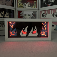 Lampe de table en papier découpé anime personnalisable de haute qualité, décoration d'intérieur, pièce d'art de luxe pour bureau ou salle d'étude