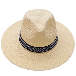 Chapeau de paille été en plein air hommes protection solaire casquette respirant Cool <span class=keywords><strong>pare</strong></span>-<span class=keywords><strong>soleil</strong></span> casquette hommes pêche large bord pêcheur chapeau de paille - Product Image 4