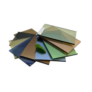 Fabrika fiyat bronz mavi siyah koyu gri yeşil pembe vitray levhalar bina perde duvarlar için temperli cam dekorasyon - Product Image 5