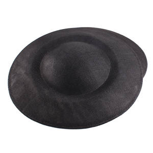 27x26CM Lady's Imitation Sinamay <strong>Hats</strong> Base Royal <strong>Ascot</strong> Linenette Solid Color Round Fascinator Base - Product Image 6