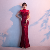 Nouvelle Arrivée Robe Longue Moulante Femme de Haute Qualité avec Paillettes, Appliques en Dentelle, Franges Perlées et Traîne Chapelle – Sexy, Vente en Gros, Personnalisable OEM
