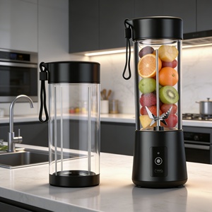 Trituradora de Hielo USB-C 400ml, Licuadora Portátil para Smoothies, Batidora de Alta Resistencia 2 en 1, Libre de BPA, Bajo Ruido, para Uso en Hoteles y Exteriores - Product Image 4