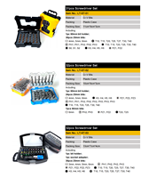 Jeu de 18 embouts de tournevis CR-V, porte-embouts magnétique à dégagement rapide 1/4 ", kit d'outils de réparation portables pour la maison