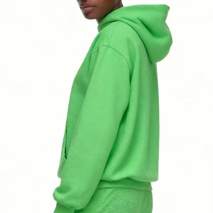 Jersey de hombro caído de algodón pesado efecto desvanecido sol personalizado OEM invierno Sudadera con capucha MOQ Puff estampado fabricación al por mayor - Product Image 3