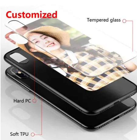 Custom Personalized Glass Case For Xiaomi Redmi Note 9S 8T 8 mi 9 SE Lite 9T Note 10 Pro A3 7 6 5 Case back cover