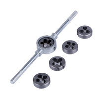 12 pièces en acier allié tarauds à main et matrices métriques M6-M12 Kit de coupe de filetage Offre Spéciale pour acier aluminium cuivre