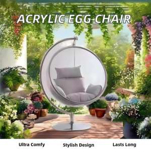 Moderna sedia a bolle-Hotel acrilico sfera oscillante per mobili da esterno per soggiorno Patio balcone - Product Image 5