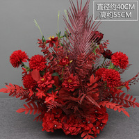 AYOYO OEM Fleur Artificielle en Soie Prête à l'emploi pour Décoration de Mariage, Bouquet de Fleurs Artificielles en Forme de Boule