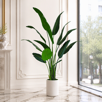 Plante de bananier artificielle pour la décoration intérieure et extérieure, patio, jardin, hôtel et paysage tropical