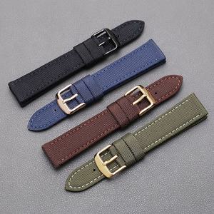 Sailcloth-Correa <span class=keywords><strong>de</strong></span> cuero para reloj Apple Watch 7, Correa deportiva <span class=keywords><strong>de</strong></span> 20 Mm y 22Mm con hebilla negra - Product Image 5