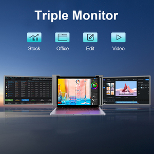 Oem/ODM kích thước lớn 15.6 inch Màn hình máy tính xách tay mở rộng hai Thêm 1920*1080P IPS FHD ba màn hình di động cho Win/Mac Máy tính xách tay - Product Image 5