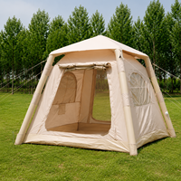 Tente de camping gonflable portable Oxford, grande tente familiale, imperméable, coupe-vent, protection UV, quatre saisons, montage rapide et automatique