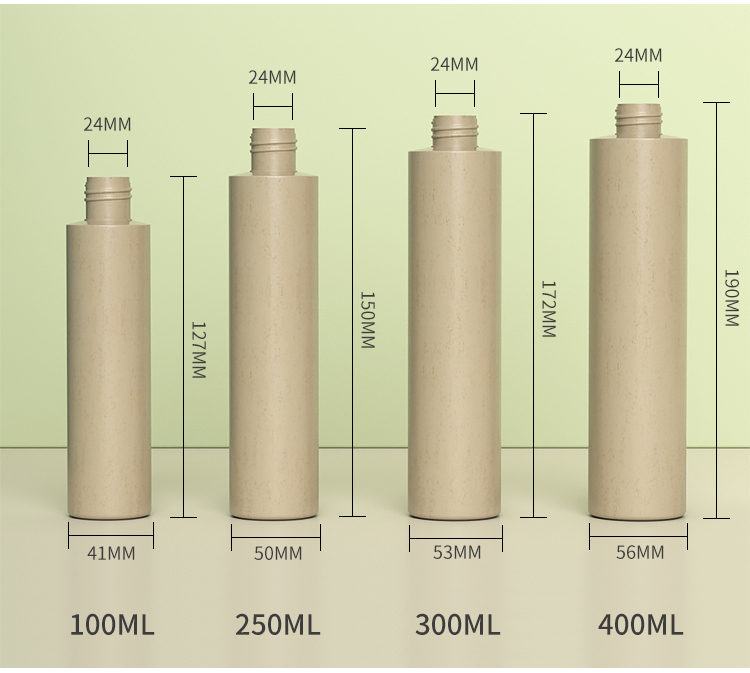 Clear Biodegradable Plastic Bottles Cosmetic Lotion Pump 20g To 500g