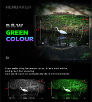 Monoculaire de vision nocturne étanche Henbaker CY10, monoculaire tactique de chasse, lunettes de vision diurne et nocturne, caméra NV, WIFI, support pour casque