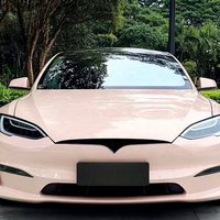 Film de protection de voiture rose effet cristal super brillant, imperméable, auto-adhésif, haute brillance, anti-rayures, avec technologie Air Release