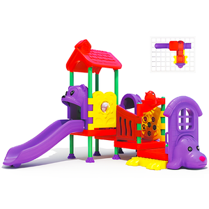 Bambini personalizzati parchi giochi all'aperto attrezzature parco divertimenti giro <span class=keywords><strong>altalena</strong></span> set bambini scivolo di plastica - Product Image 6