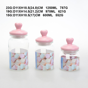 <span class=keywords><strong>L</strong></span>ưu trữ thực phẩm đặt <span class=keywords><strong>l</strong></span>ọ thủy tinh với nắp Gốm - Product Image 2