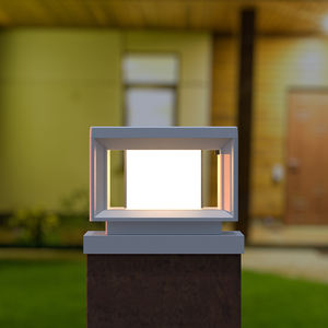 4x4 5x5 Cour Pont Vinyle Clôture Post Lampe Ip44 Étanche Sécurité Led Porte Pilier Solaire Post Lumière Jardin Extérieur - Product Image 3