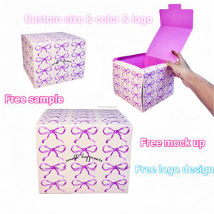 Caja plegable amarilla personalizada apta para alimentos impresión resistente OEM diseño de caja de regalo para galletas café pr - Product Image 3