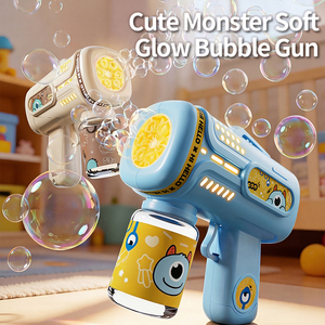Pistola <span class=keywords><strong>de</strong></span> <span class=keywords><strong>Burbujas</strong></span> <span class=keywords><strong>de</strong></span> Plástico a Prueba <span class=keywords><strong>de</strong></span> Fugas, Juguete Infantil para Exteriores, Modelo 2025, con Luces, para Diversión - Product Image 2