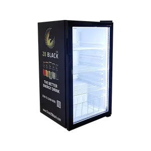 MEISDA SC98 98L Commercial Counter Table Beer Bottle porta de vidro bebida exibição geladeira