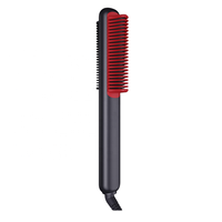 Nouvelle Brosse Lissante Électrique Portable et Élégante pour Voyage, Sèche-Cheveux et Masseur de Cuir Chevelu, Outil de Coiffure