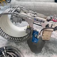 Machine de revêtement sans tranchée pour convoyeur spiralé en acier résistant à la corrosion, pour tuyaux en plastique, en acier, ronds, rectangulaires et de formes spéciales