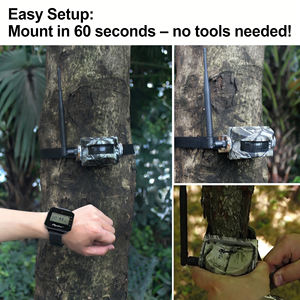 Alarme de chasse sans fil longue portée en ABS, détecteur de <span class=keywords><strong>mouvement</strong></span> extérieur résistant aux intempéries, moniteur d'alerte de sécurité DIY pour la protection de la propriété - Product Image 4