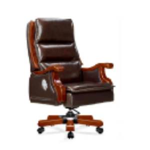 Chaise de bureau simple et confortable avec accoudoir en bois 37738-6158 - Product Image 1