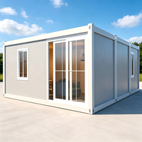 Maison conteneur préfabriquée détachable de 20 pieds, bâtiment modulaire portable pour habitation et bureau