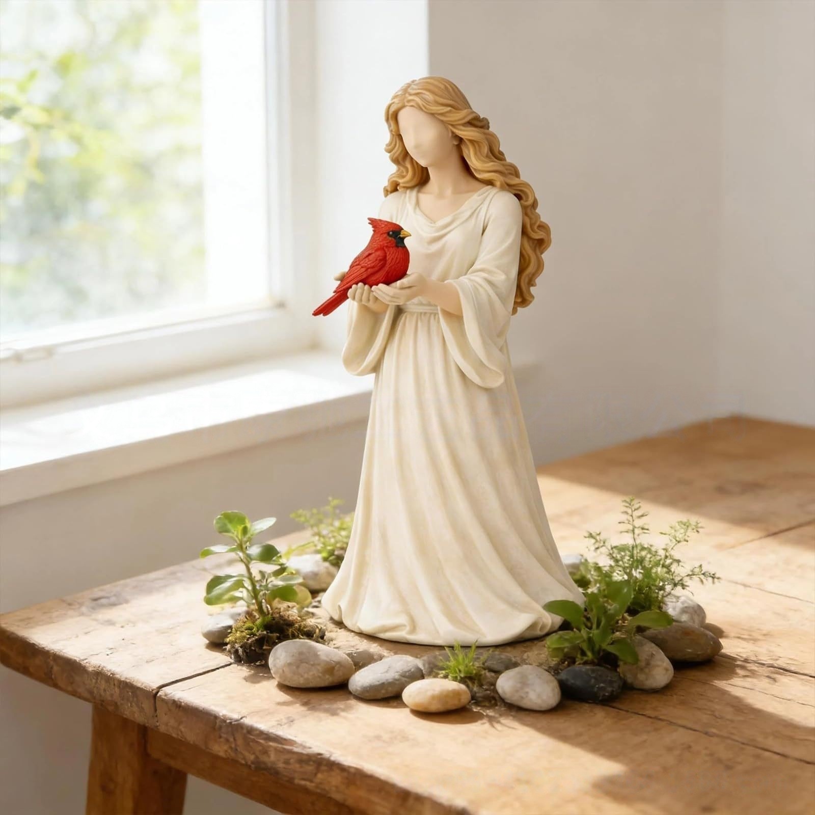 Oiseau Rouge Coloré Ange [Sans Ailes]