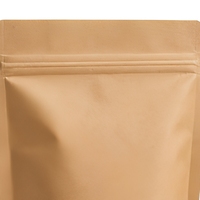 Sachet refermable en papier kraft, emballage autoportant pour aliments en poudre, thé, café