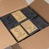 Savon au beurre de karité de luxe pour peaux afro-américaines, marque privée, avec minéraux de la mer Morte, 150g, savon noir africain puissant blanchissant