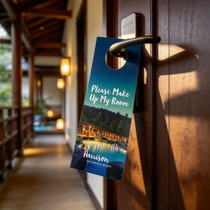 Colgadores de Papel para Puerta con Logotipo Impreso Personalizado, Folletos con su Diseño para Hoteles y Oficinas, Venta al Por Mayor - Product Image 3