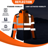 ZUJA OEM EN ISO 20471 Zertifizierte Reflex-Softshell-Arbeitsjacke mit mehreren Taschen für Herren