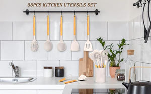 Juego de Utensilios de Cocina de Silicona y Madera, 33 Piezas, al por Mayor - Product Image 6