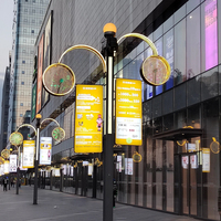Al aire libre a prueba de agua P2 P2.5 P3 P4 P5 P6 Wifi 3G 4G 5G Publicidad al aire libre Pantalla de poste de alumbrado público Pantalla LED