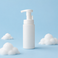 Botol plastik PE 150ml dengan pompa busa untuk pembersih wajah kemasan cuci tangan dan cuci tubuh