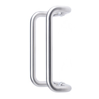 Poignée de porte de bureau double face en tube ovale SUS304 pour porte en verre et porte en bois avec installation facile