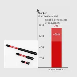 TOOLJOY PH2 25mm 50mm 65mm 100mm güç tornavida uçları için 150mm manyetik darbe uçları