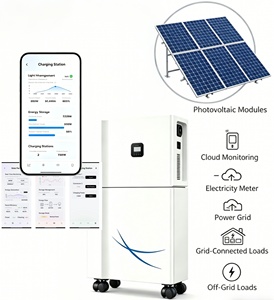 Nouvelle station de <span class=keywords><strong>charge</strong></span> solaire hybride hors réseau Shipstrive 7KW |   Batterie LiFePO4 + Photovoltaïque + Véhicule Électrique - Product Image 2