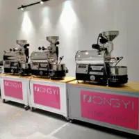 Dongyi محمصة قهوة 1 كجم مصغرة آلة تحميص القهوة الكهربائية/الغاز للمنزل وكوفي شوب استخدام