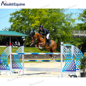 Equipo equino Saltos de aluminio Caballo Salto Ala de salto Caballo portátil Salto de obstáculo